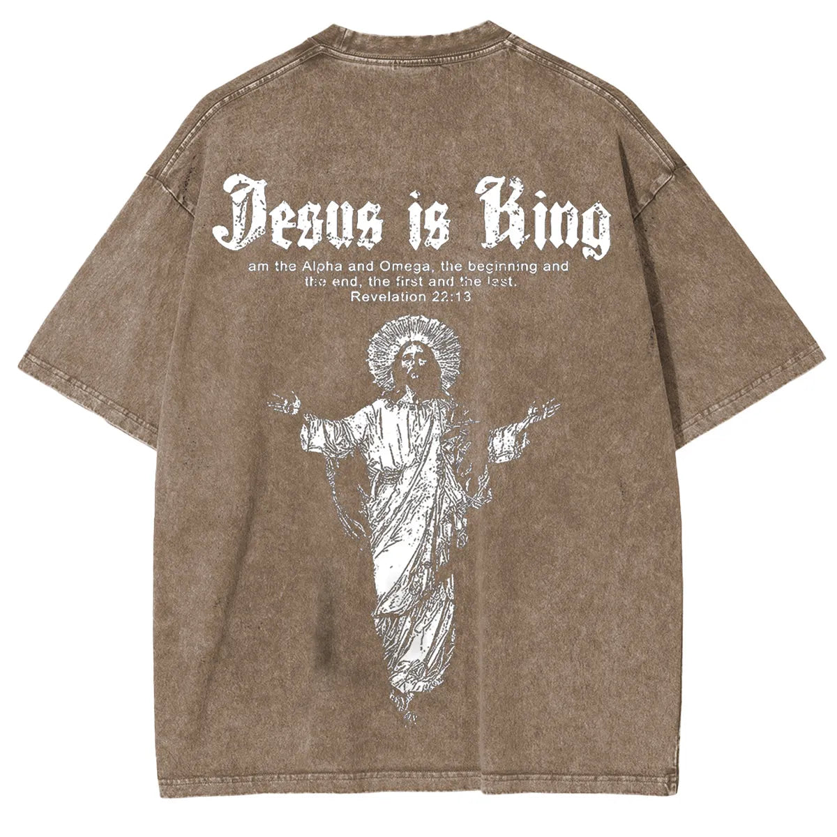 Jesus Is King Vintage Washed Unisex T-Shirt