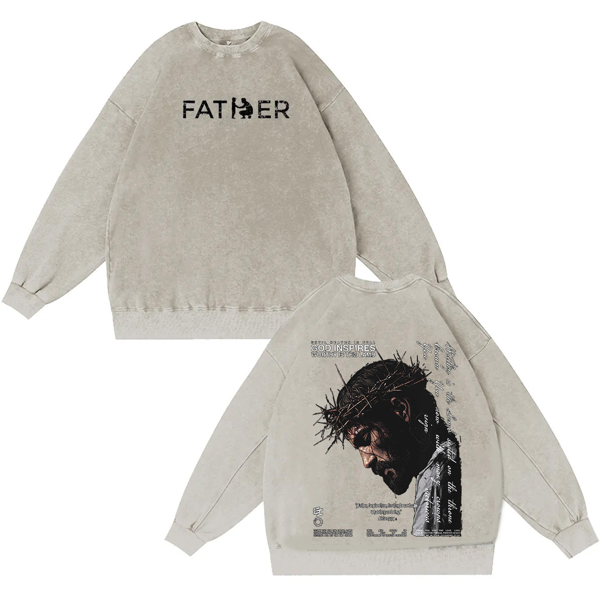 Father Forgive Them Washed T-shirt/Crewneck/Hoodie