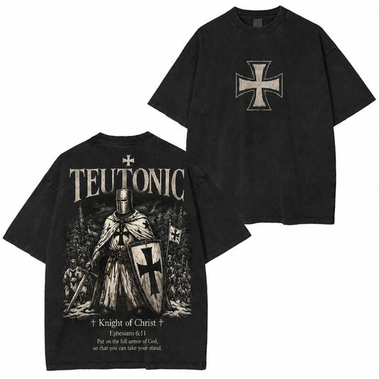 Teutonic Knight of Christ Vintage Washed T-Shirt/Crewneck/Hoodie