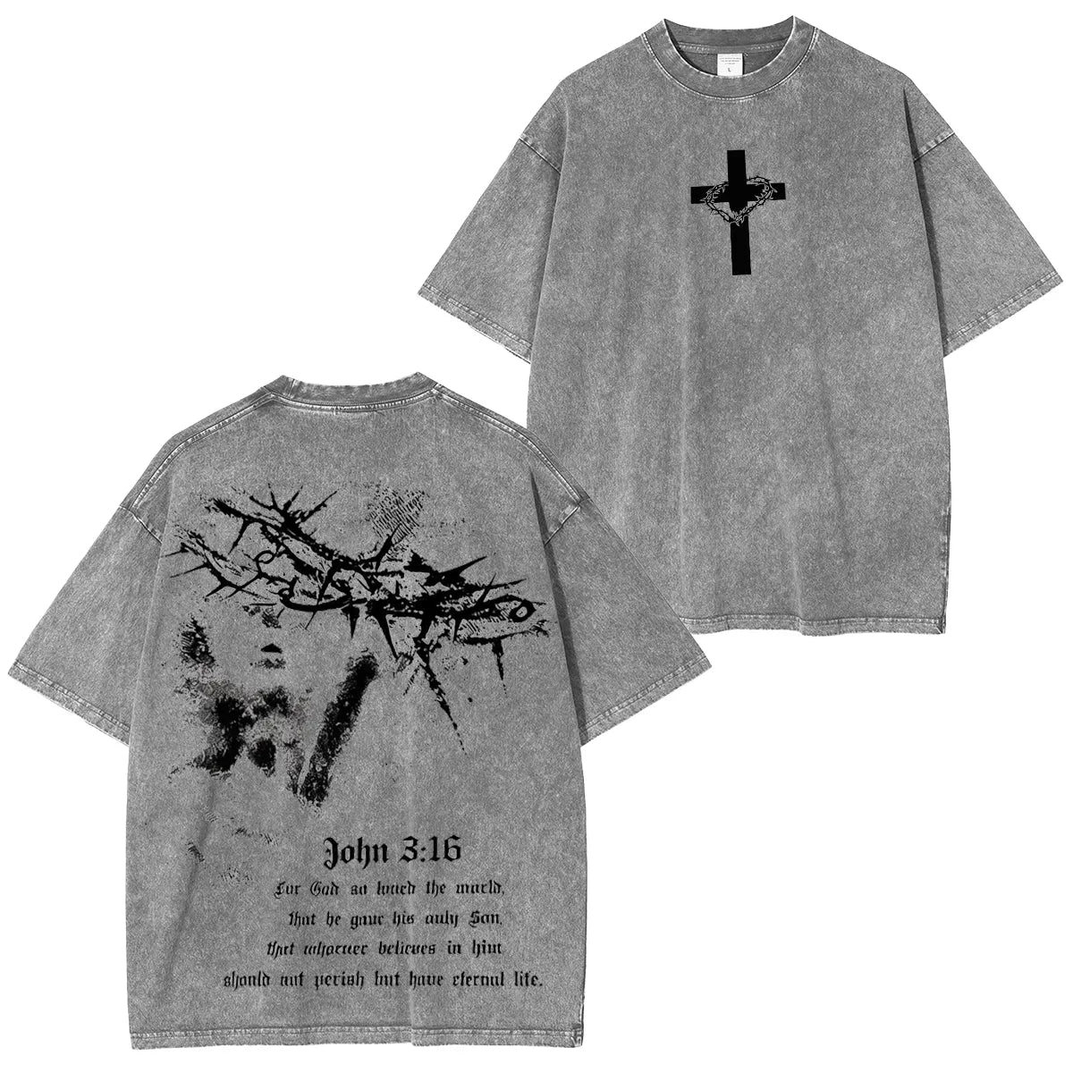 John316 For God So Loved The World Washed Unisex T-Shirt