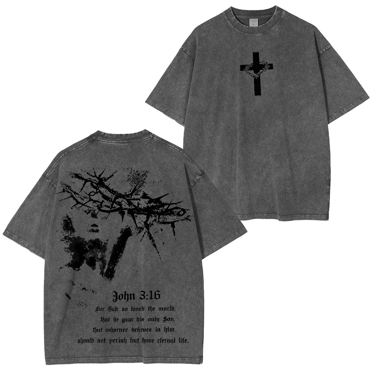 John316 For God So Loved The World Washed Unisex T-Shirt