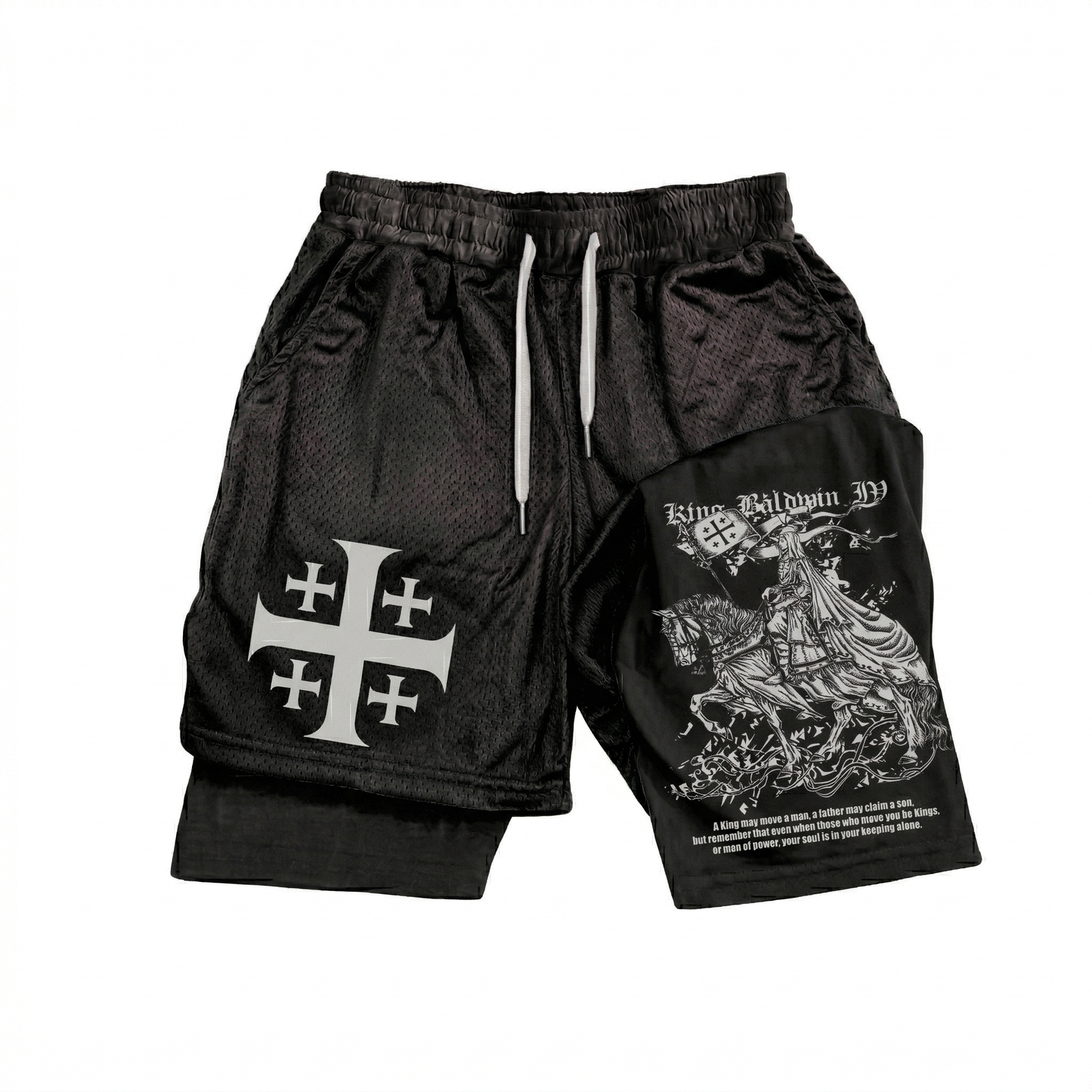 Kingbaldwin : won by the power of God Workout Shorts