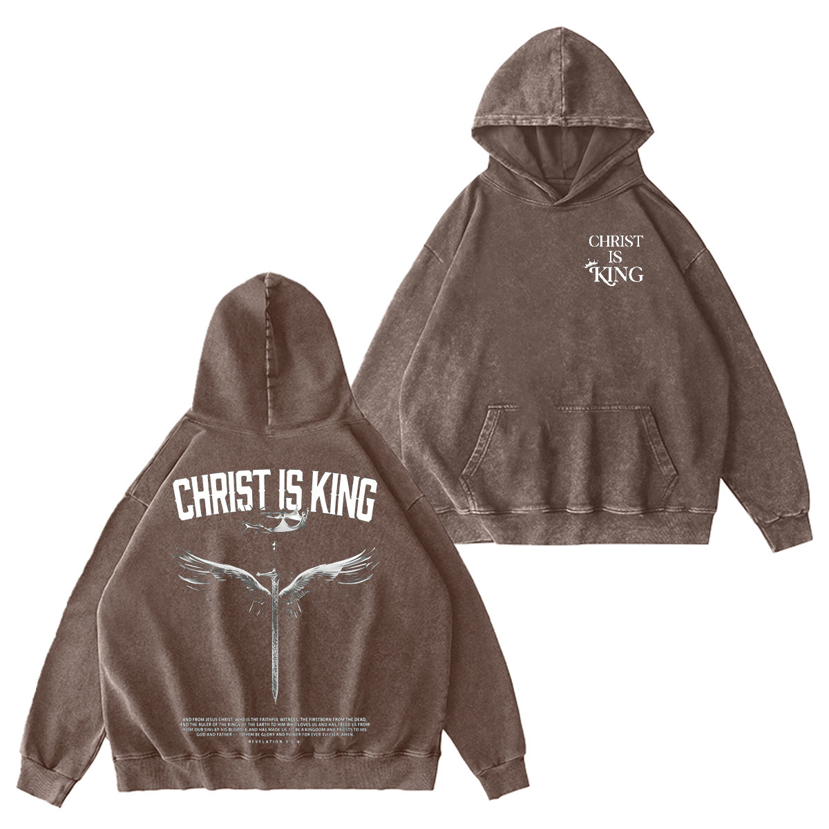 Christ the King Washed T-shirt/Crewneck/Hoodie
